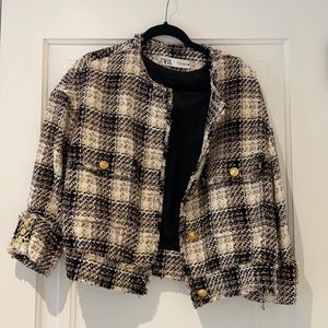 Zara tweed jacket/blazer